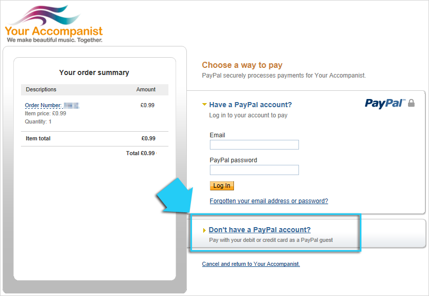 Paypal Guest Payments Piano Accompaniment Mp3 Downloads For
